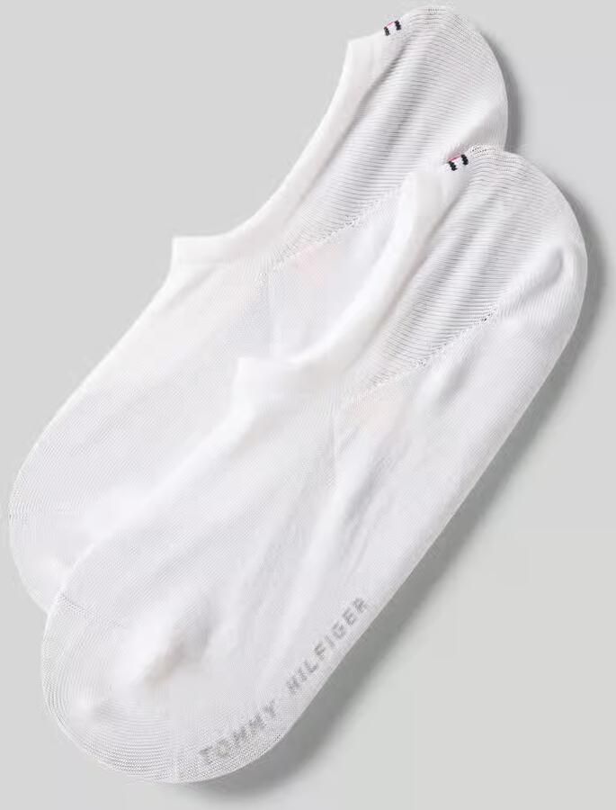 Tommy Hilfiger Enkelsokken TH MEN FOOTIE 2P Met gebreid logo op de hak (2 paar) - Foto 3