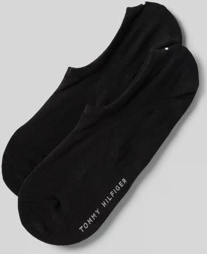 Tommy Hilfiger Enkelsokken TH MEN FOOTIE 2P Met gebreid logo op de hak (2 paar) - Foto 5