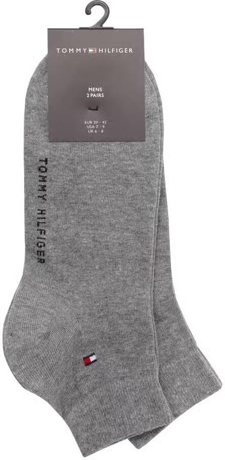 Tommy Hilfiger Korte sokken TH MEN QUARTER 2P zachte elastische ribboord klassiek logo (2 paar) - Foto 2