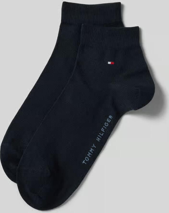 Tommy Hilfiger Sneakersokken met labeldetail in een set van 2 paar model '2ER QUARTER' - Foto 2