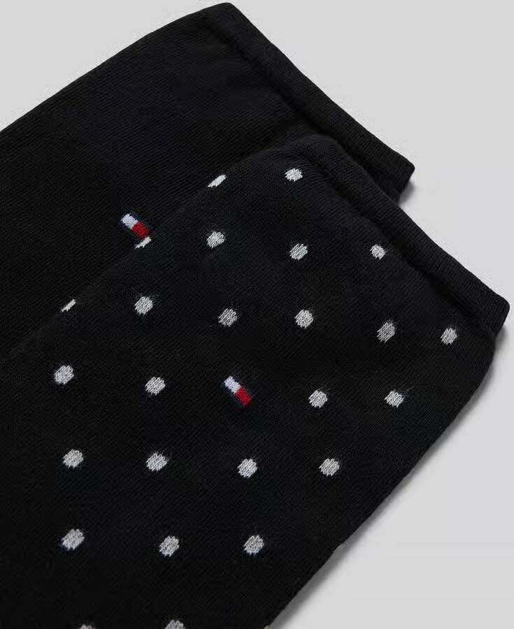 Tommy Hilfiger Sokken TH WOMEN SOCK DOT met fijn ribborde en logo-borduursel (2 paar) - Foto 3