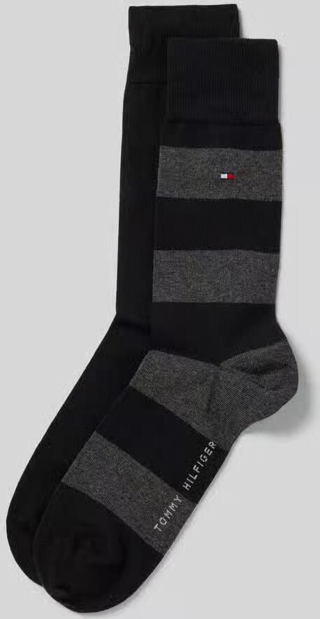 Tommy Hilfiger Sokken TH MEN RUGBY SOCK 2P met ribbrei boordjes ademend (2 paar) - Foto 6