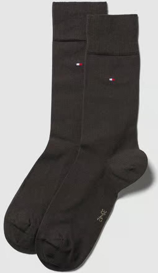 Tommy Hilfiger sokken bruin (set van 2) - Foto 3