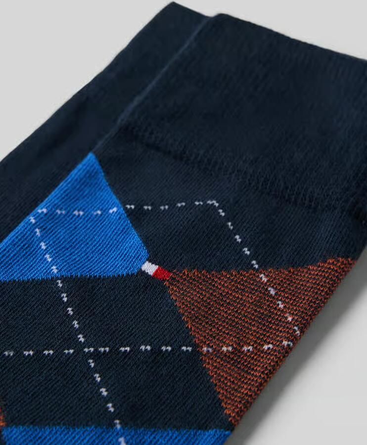 Tommy Hilfiger Sokken van katoenmix in set van 2 model 'CHECK 2P'