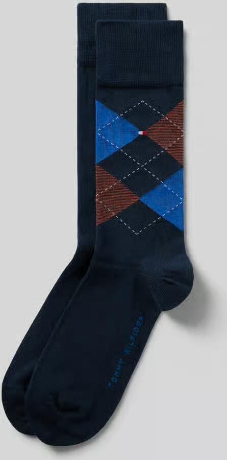Tommy Hilfiger Sokken van katoenmix in set van 2 model 'CHECK 2P' - Foto 2