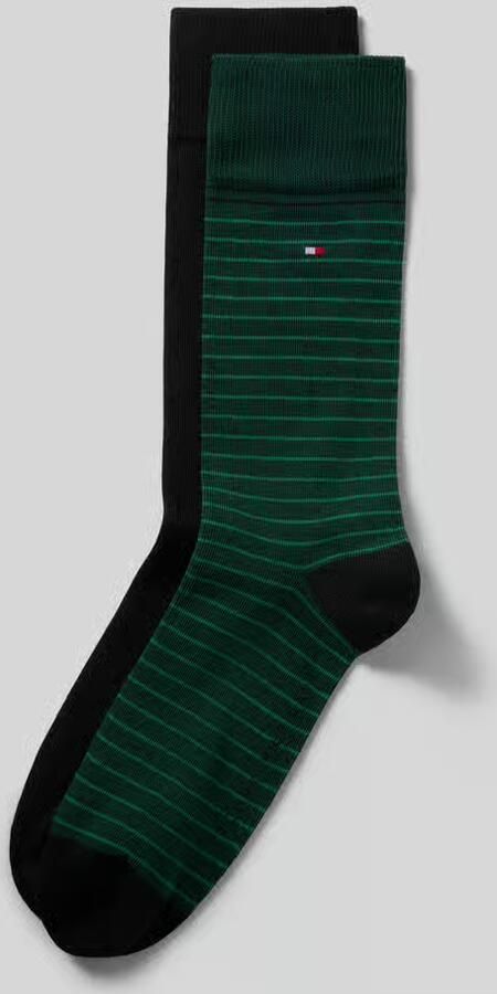 Tommy Hilfiger Sokken van katoenmix in set van 2 model 'MEN SMALL STRIPE SOCK' - Foto 2