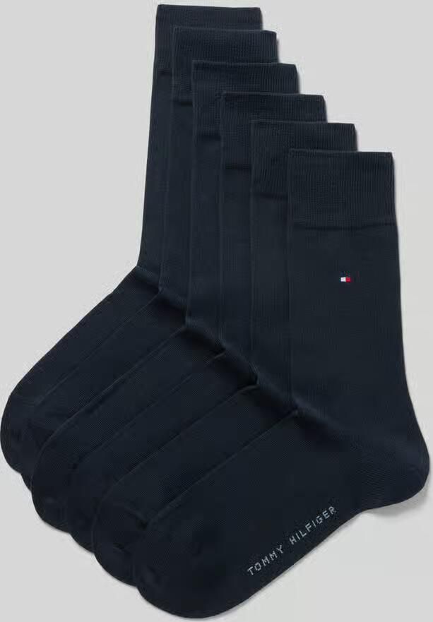 Tommy Hilfiger Sokken TH MEN SOCK 6P ECOM Gekamd katoen ademend drukvrije tailleband (set 6 paar 6 paar) - Foto 6