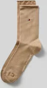 Tommy Hilfiger Sokken van katoenmix met gestikt logo in set van 2 model 'WOMEN SOCK 2P LUREX RO'