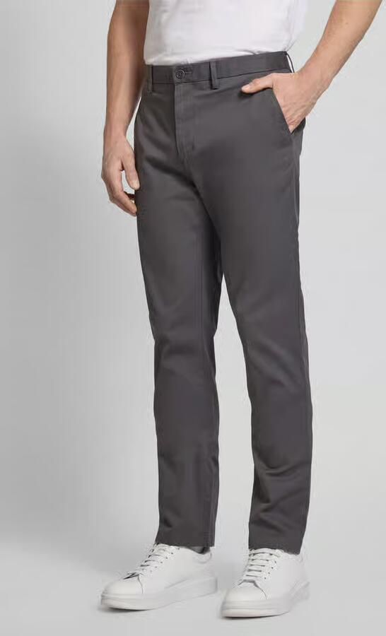 Tommy Hilfiger straight fit chino CORE DENTON 1985 met katoen dark ash - Foto 7