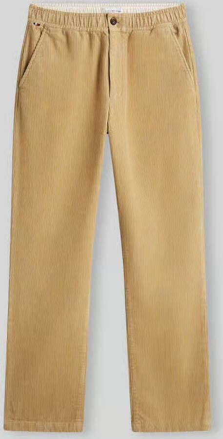 Tommy Hilfiger straight fit corduroy broek van puur katoen model 'DOVER'