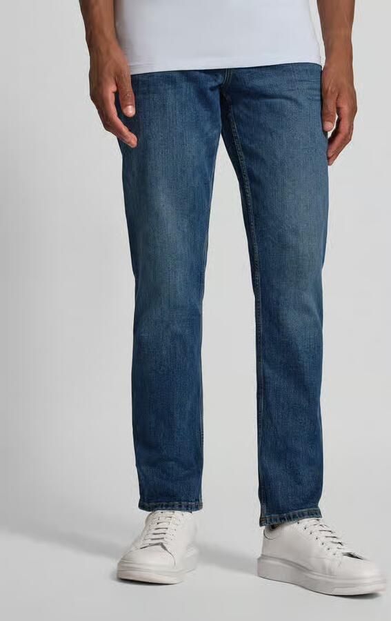 Tommy Hilfiger Straight fit jeans van katoenmix model 'DENTON' - Foto 2