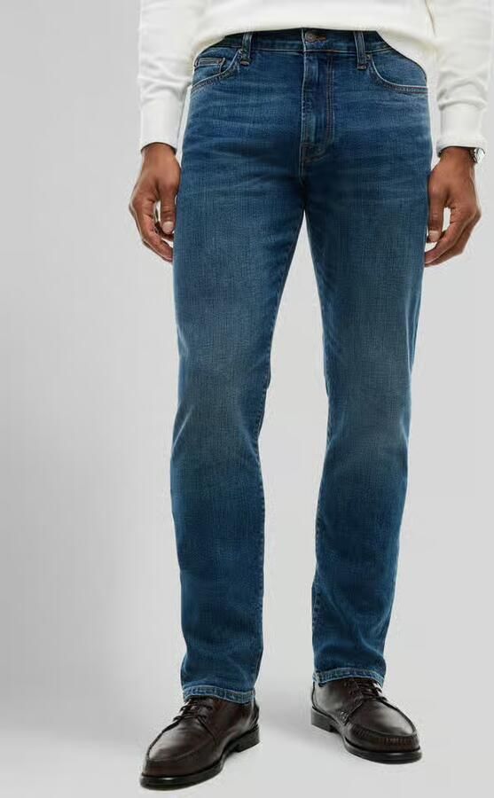 Tommy Hilfiger straight fit jeans van katoenmix model 'DENTON SLIM STRAIGHT JONE' - Foto 3