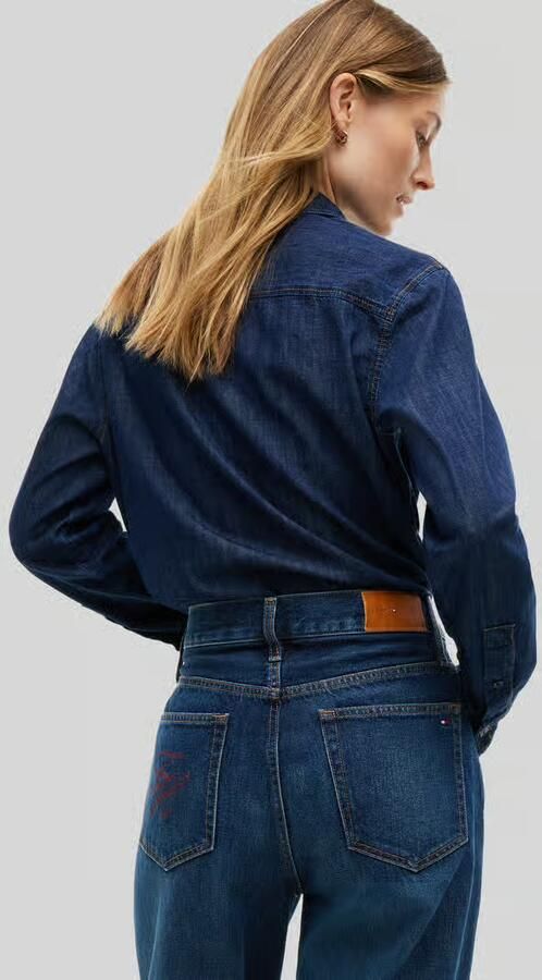 Tommy Hilfiger straight fit jeans van puur katoen
