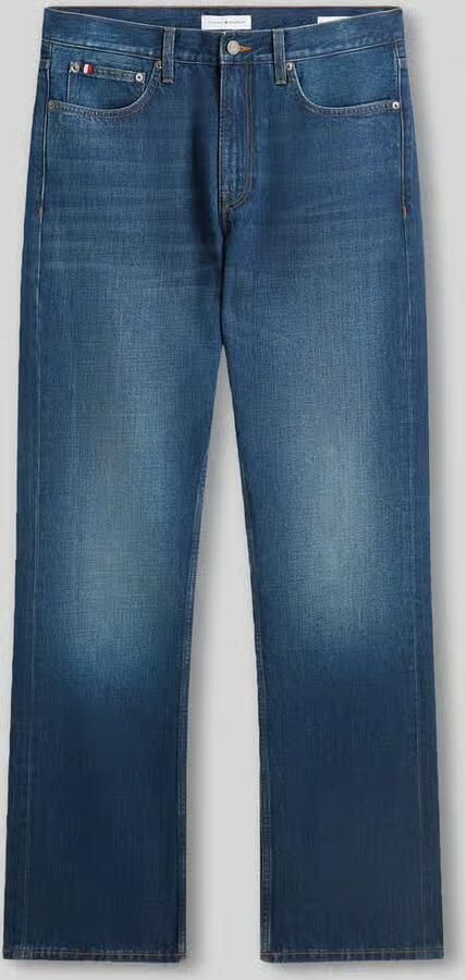 Tommy Hilfiger straight leg bootcut-jeans van puur katoen