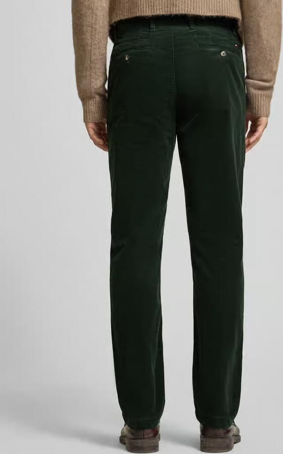 Tommy Hilfiger Straight leg coduroy broek van katoenmix model 'DENTON'