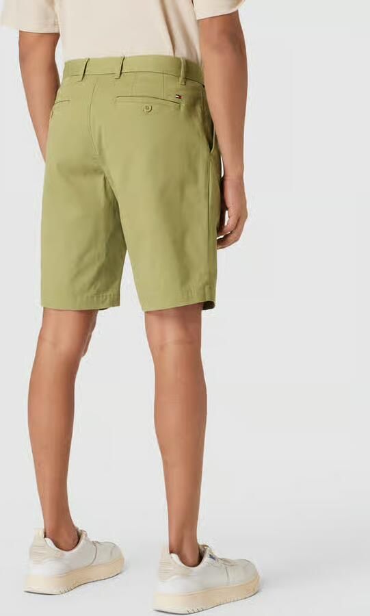 Tommy Hilfiger Straight leg korte chino met achterzakken model 'HARLEM'