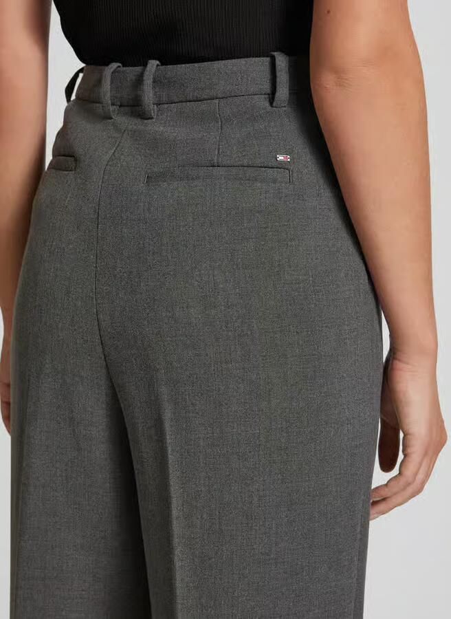 Tommy Hilfiger Straight leg stoffen broek met vaste persplooien