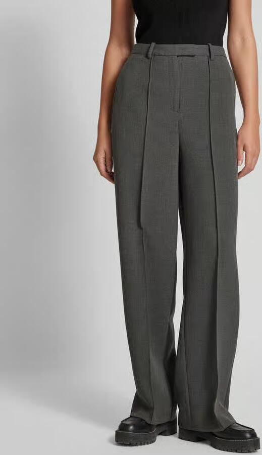 Tommy Hilfiger Straight leg stoffen broek met vaste persplooien - Foto 3