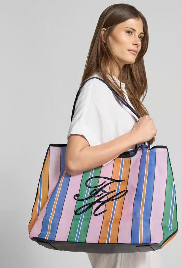 Tommy Hilfiger gestreepte shopper TH Summer multi - Foto 7