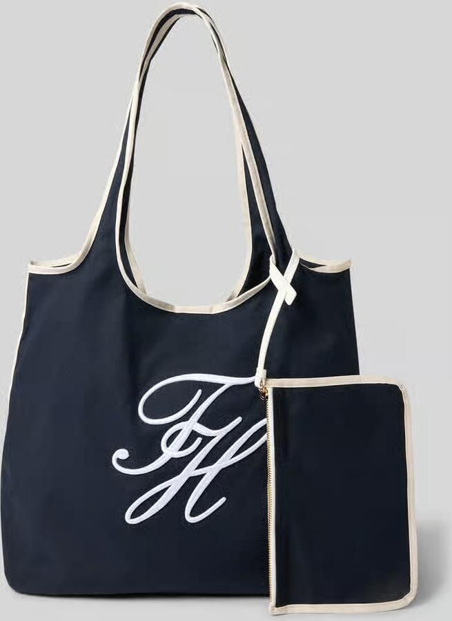 Tommy Hilfiger Strandtas van mix van katoen en linnen - Foto 2