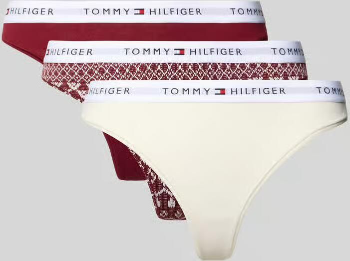 Tommy Hilfiger String van katoenmix in een set van 3 stuks