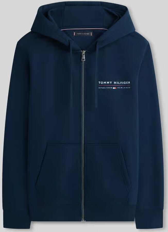 Tommy Hilfiger sweatjack met logodetail van puur katoen - Foto 2