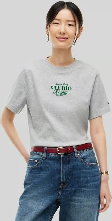 Tommy Hilfiger T-shirt met logoprint - Foto 3