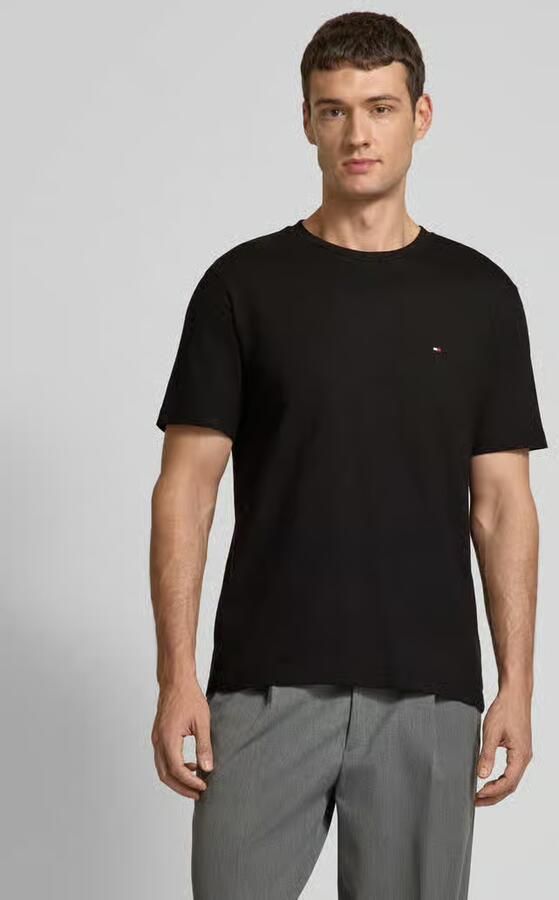 Tommy Hilfiger T-shirt ESSENTIAL REG FIT SOLID TEE met borduursel en ronde hals - Foto 13