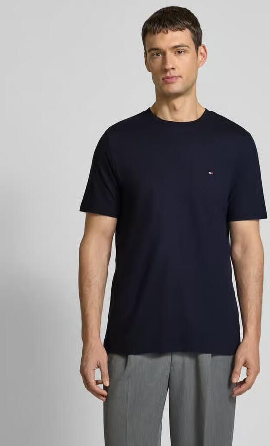 Tommy Hilfiger T-shirt ESSENTIAL REG FIT SOLID TEE met borduursel en ronde hals - Foto 12