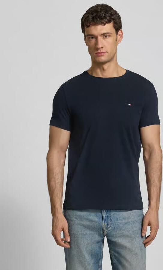 TOMMY HILFIGER Heren Polo's & T-shirts Core Stretch Slim C-neck Donkerblauw - Foto 10