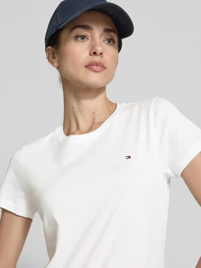 Tommy Hilfiger T-shirt HERITAGE CREW NECK TEE met -merklabel op borsthoogte - Foto 8