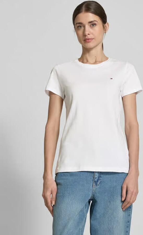 Tommy Hilfiger T-shirt HERITAGE CREW NECK TEE met -merklabel op borsthoogte - Foto 8