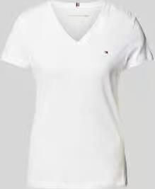 Tommy Hilfiger T-shirt van katoen met geborduurd logo