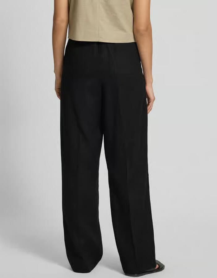 Tommy Hilfiger Tailored fit linnen broek van een mix van linnen en lyocell