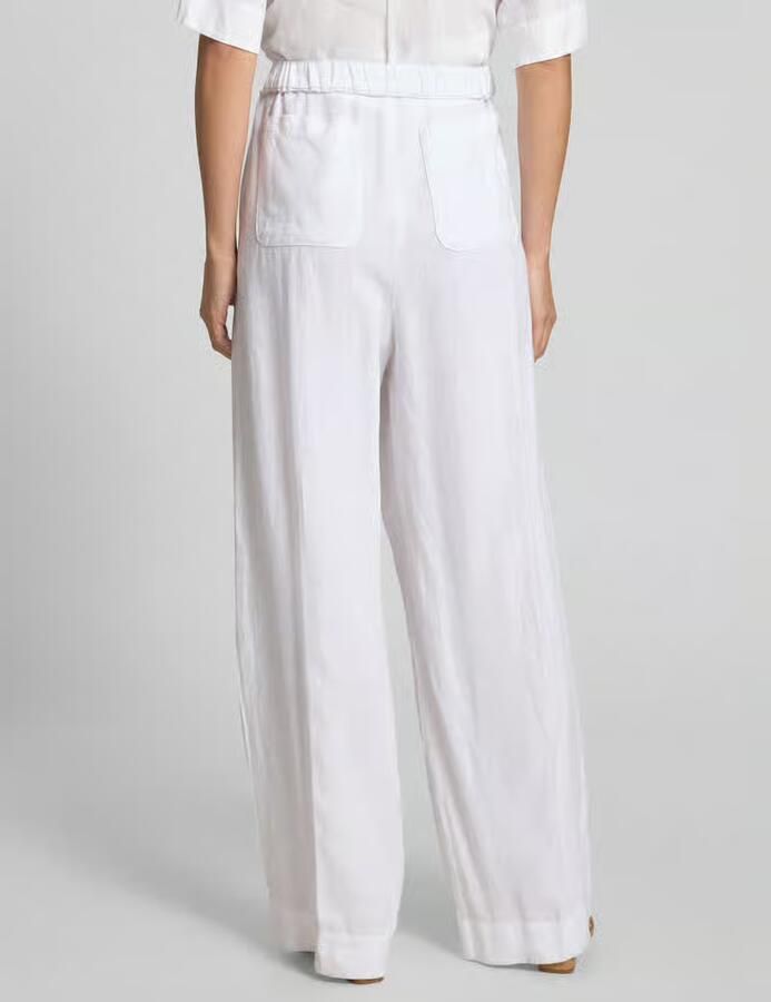 Tommy Hilfiger Tailored fit linnen broek van een mix van linnen en lyocell