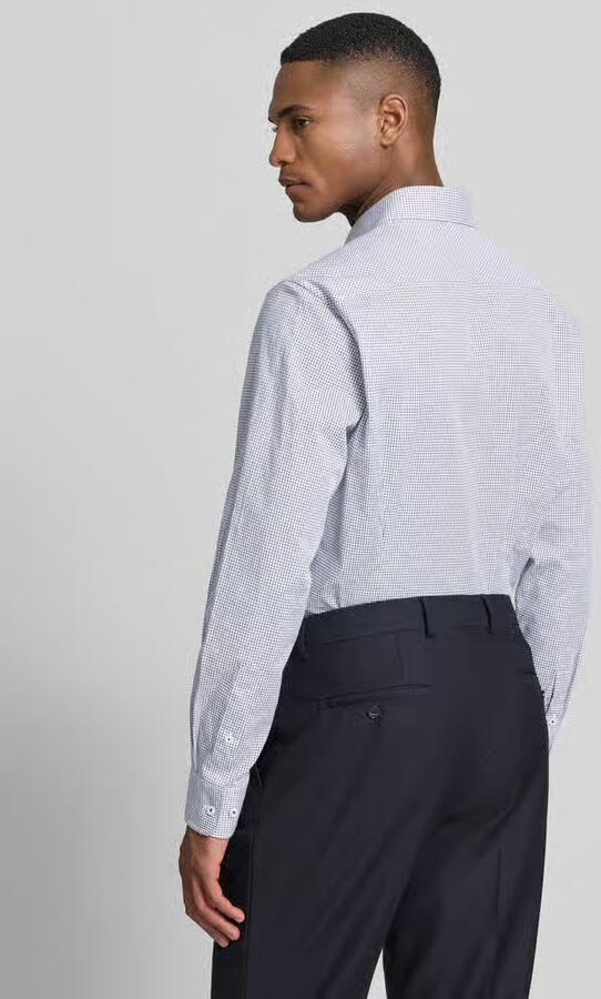 Tommy Hilfiger Tailored Slim fit vrijetijdsoverhemd van katoenmix - Foto 4