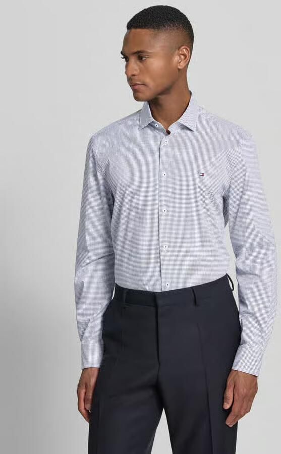 Tommy Hilfiger Tailored Slim fit vrijetijdsoverhemd van katoenmix - Foto 3