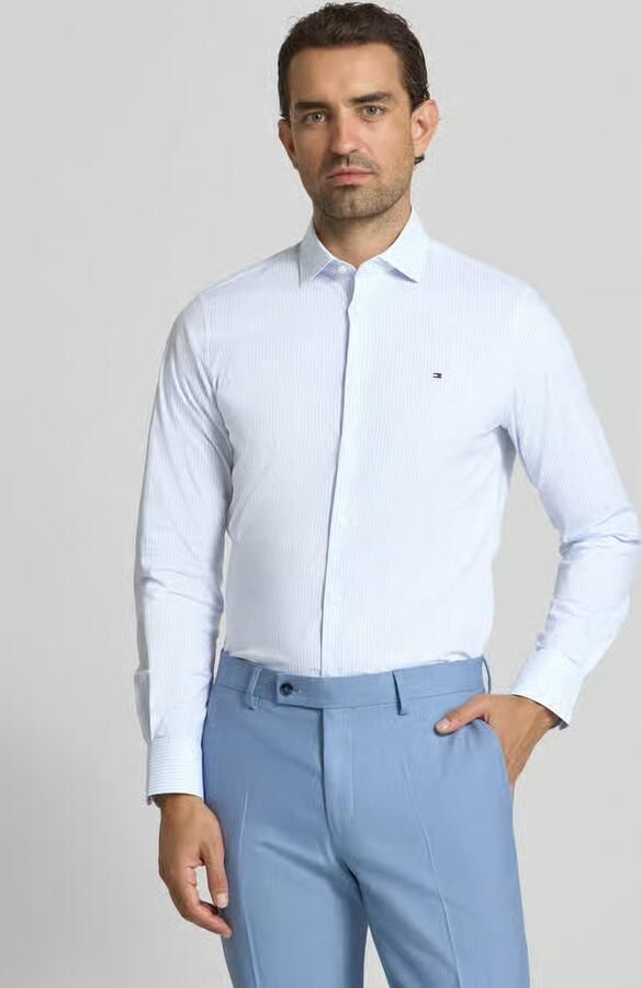 Tommy Hilfiger Tailored Slim fit zakelijk overhemd van katoenmix - Foto 2