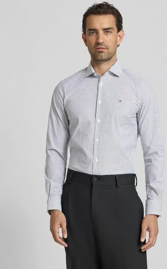 Tommy Hilfiger Tailored Slim fit zakelijk overhemd van katoenmix - Foto 2