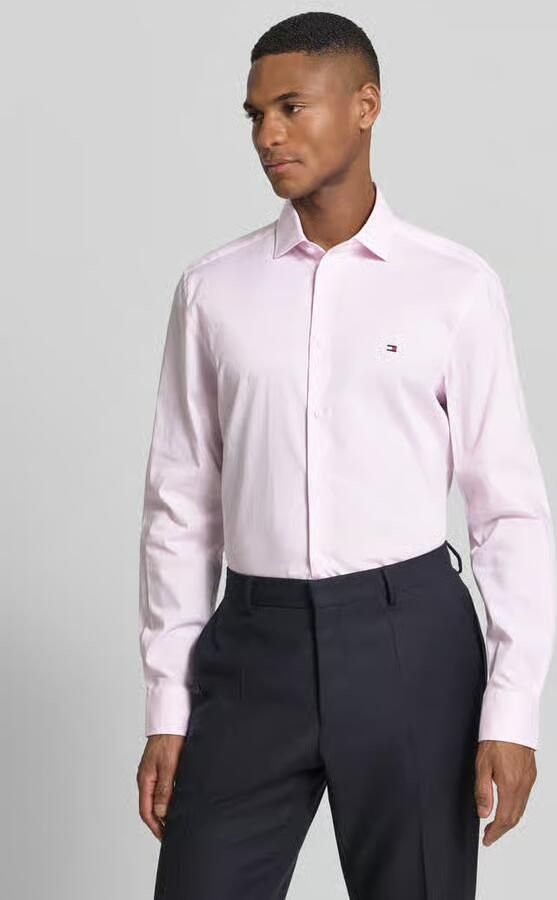 Tommy Hilfiger Tailored Slim fit zakelijk overhemd van katoenmix - Foto 3