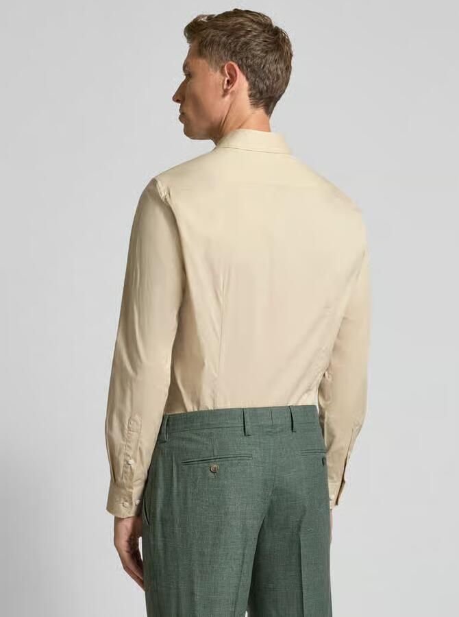 Tommy Hilfiger tailored fit zakelijk overhemd van katoenmix