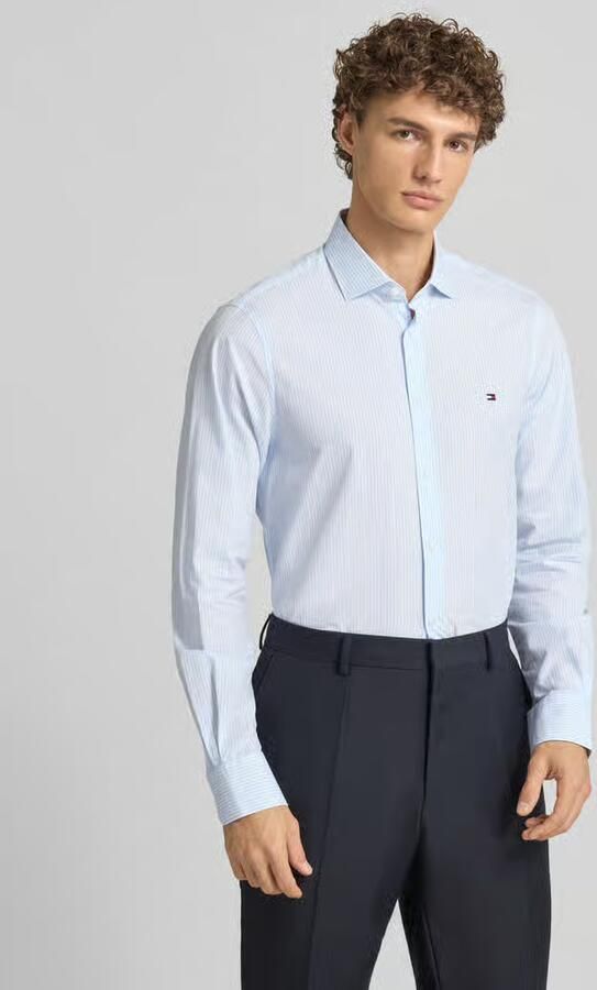 Tommy Hilfiger Tailored Slim fit zakelijk overhemd van puur katoen - Foto 4