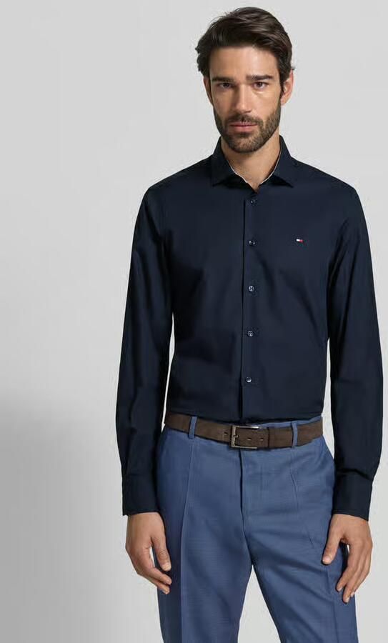 Tommy Hilfiger Tailored Slim fit zakelijk overhemd van puur katoen - Foto 4