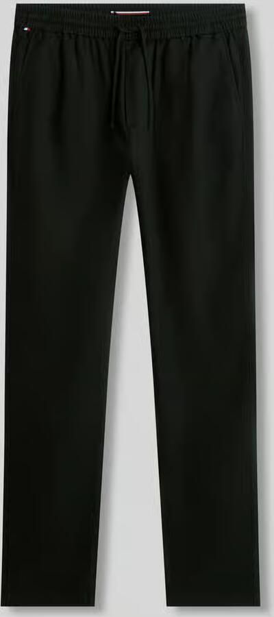 Tommy Hilfiger Tapered chino van linnenmix met trekkoord model 'HARLEM' - Foto 2