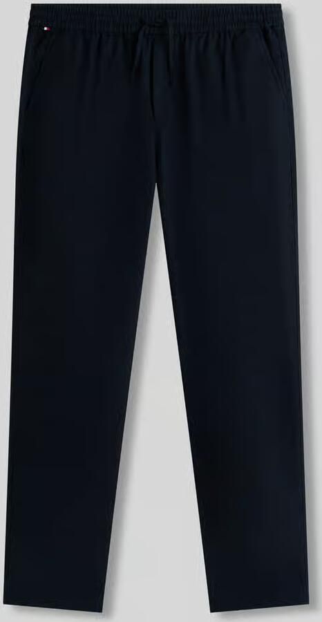 Tommy Hilfiger Tapered chino van linnenmix met trekkoord model 'HARLEM' - Foto 2