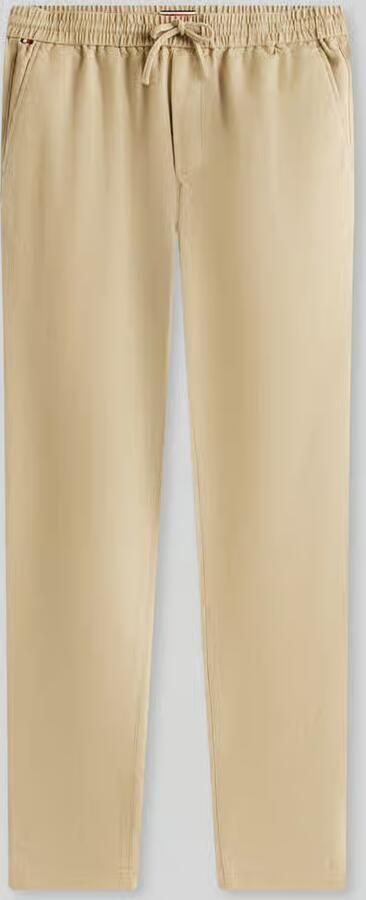 Tommy Hilfiger Tapered chino van linnenmix met trekkoord model 'HARLEM'