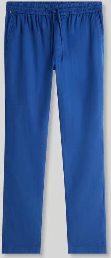 Tommy Hilfiger Tapered chino van linnenmix met trekkoord model 'HARLEM' - Foto 3