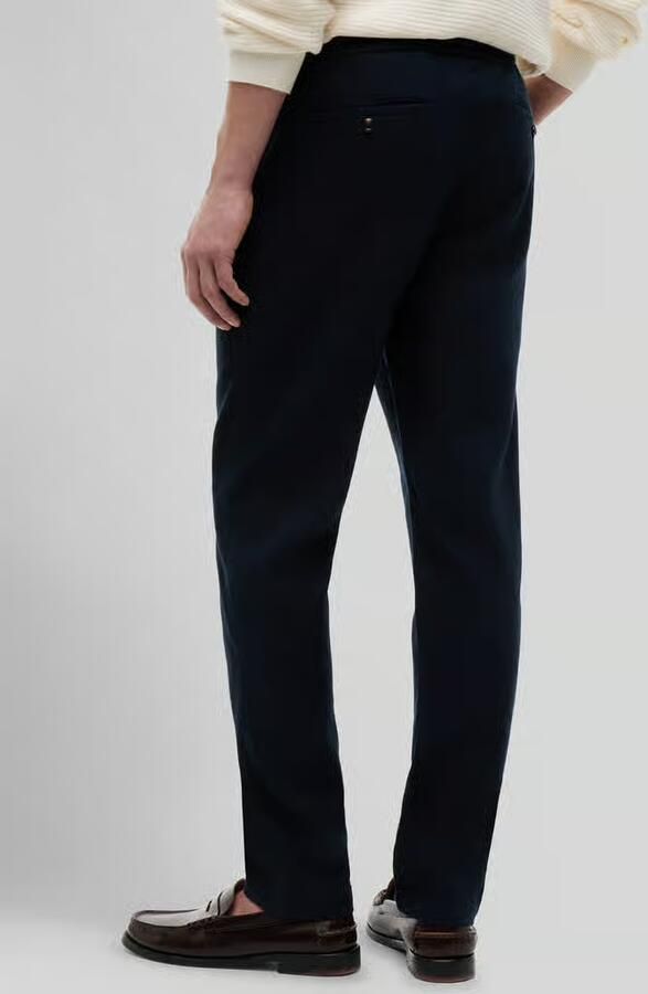 Tommy Hilfiger Tapered chino van linnenmix met trekkoord model 'HARLEM' - Foto 2