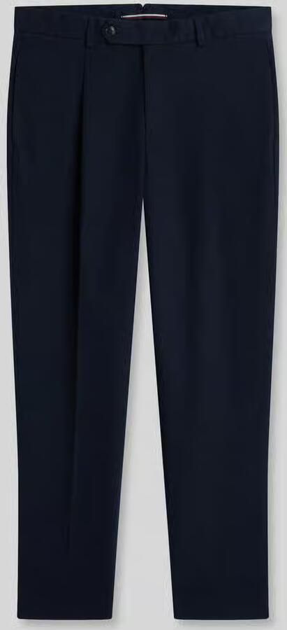 Tommy Hilfiger tapered fit bandplooibroek van katoenmix - Foto 2