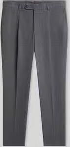 Tommy Hilfiger tapered fit bandplooibroek van katoenmix